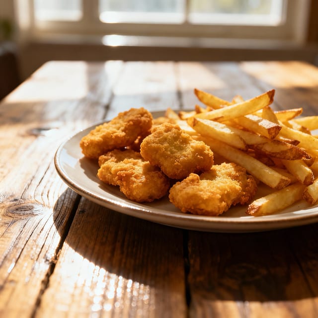 Kid's Chicken Nuggets and Fries.